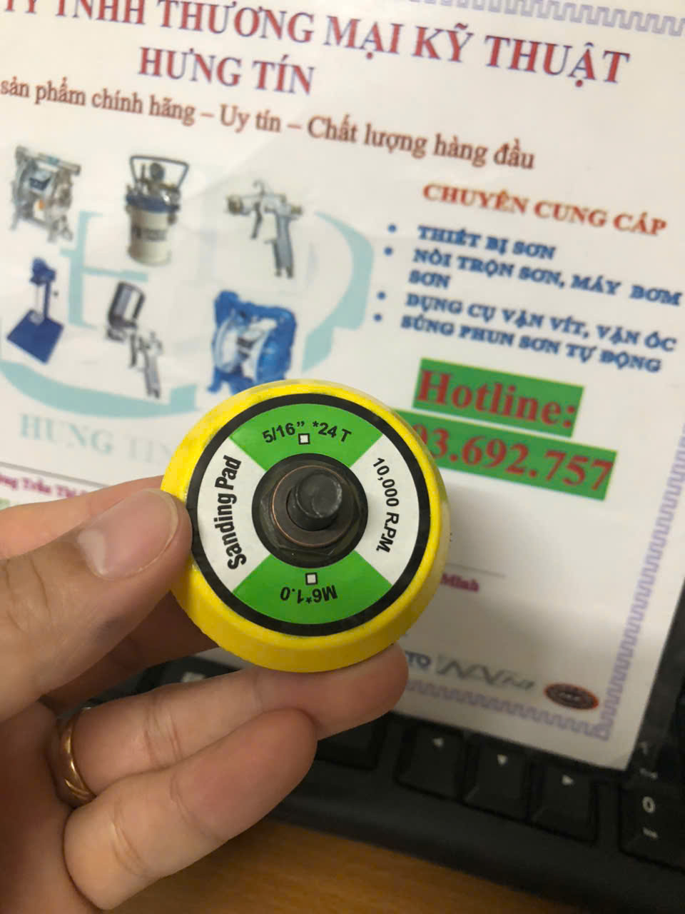 Đế chà nhám 2 inch