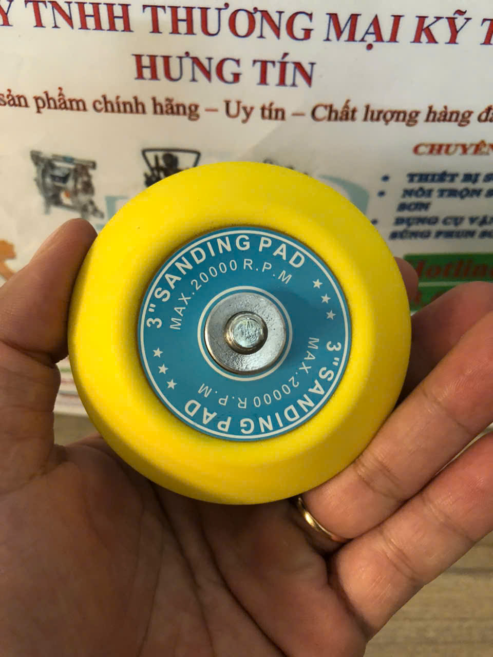 Đế chà nhám gai 3 inch của máy AJ-713B Alljet