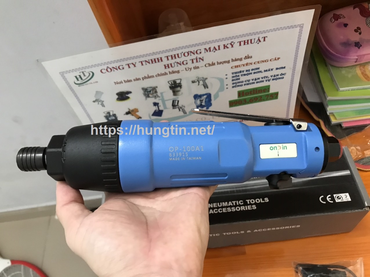 Dụng cụ vặn vít dùng khí nén Onpin OP-100A1