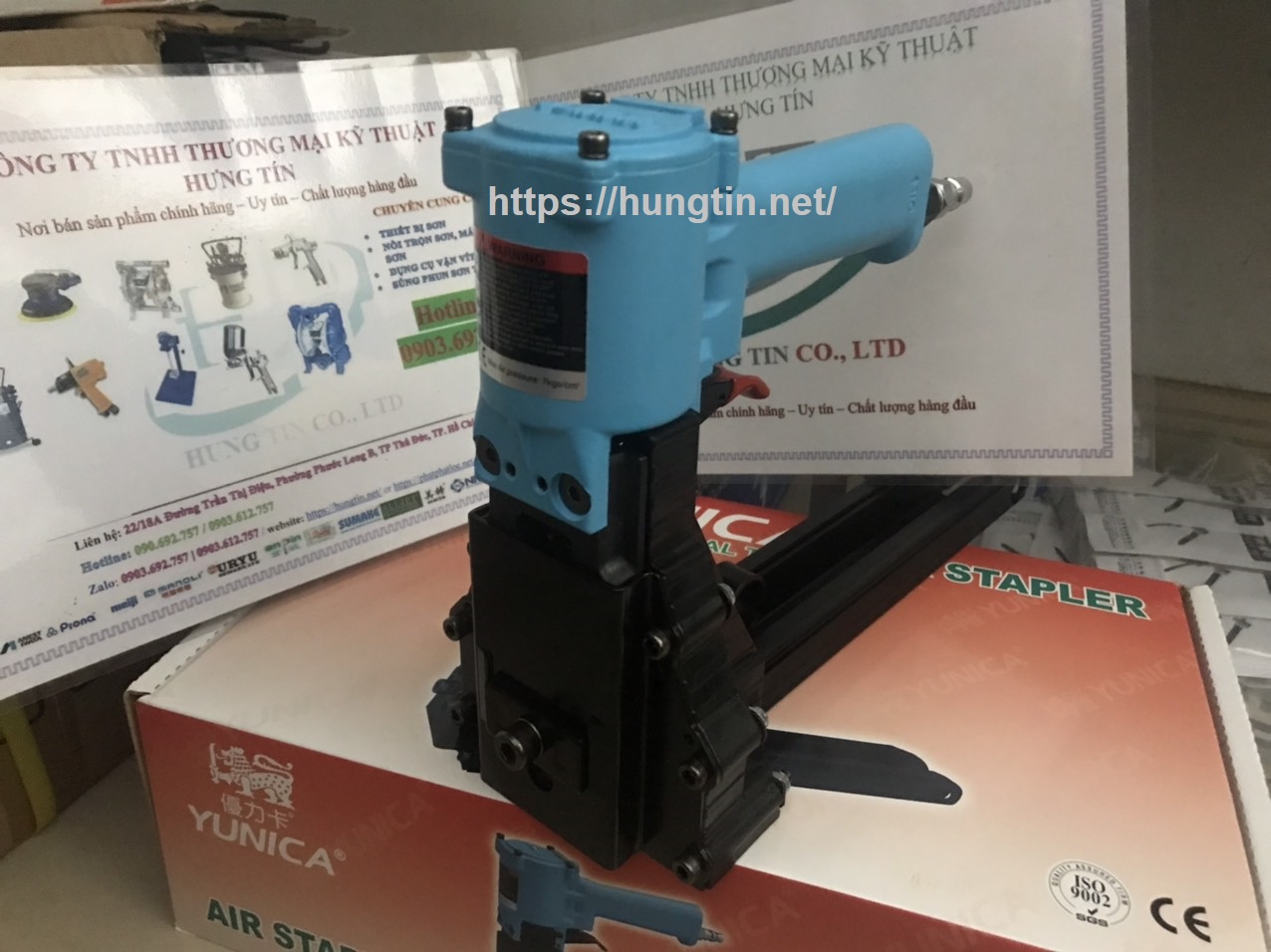 Súng bắn ghim thùng carton YUNICA ACS-19