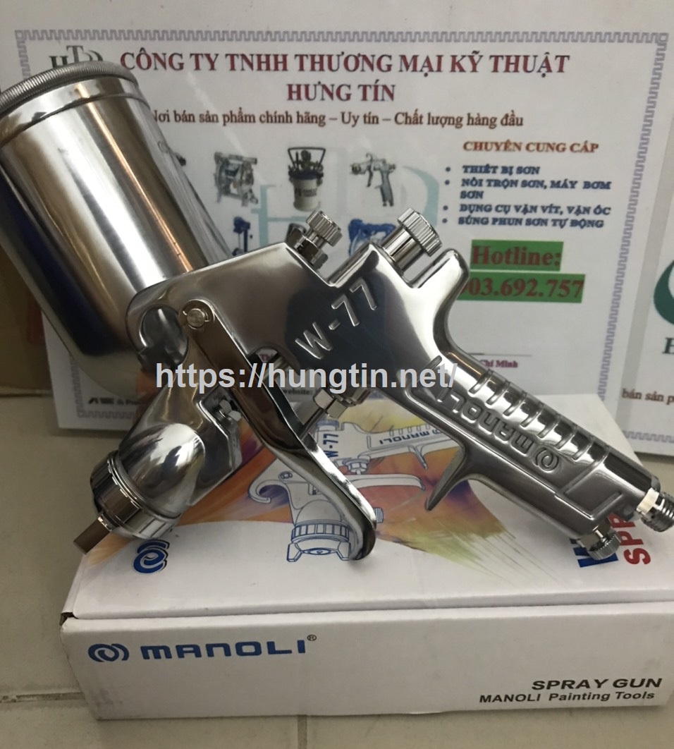 Súng phun sơn Manoli W77-4G bec 3.0mm bec lớn