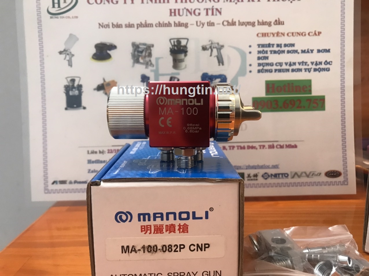 Súng phun sơn tự động Manoli MA-100-082P