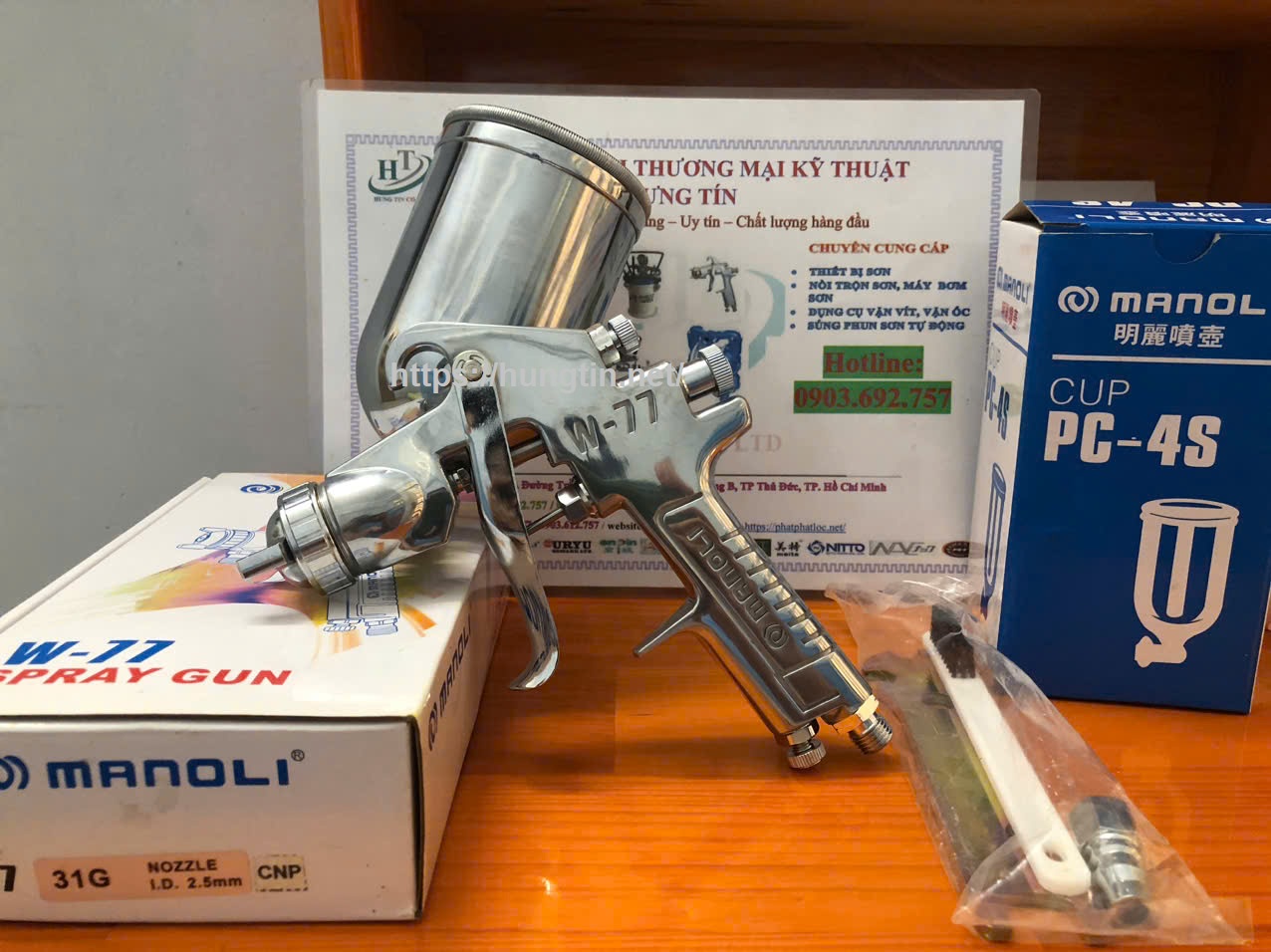 Thiết bị phun sơn đài loan Manoli W77-31G